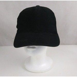 George Solid Black Unisex Adjustable Baseball Cap